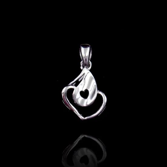 Two Stars Shape Silver Pendant Jewelry Dancing Non Fixed Pendant - Image 6