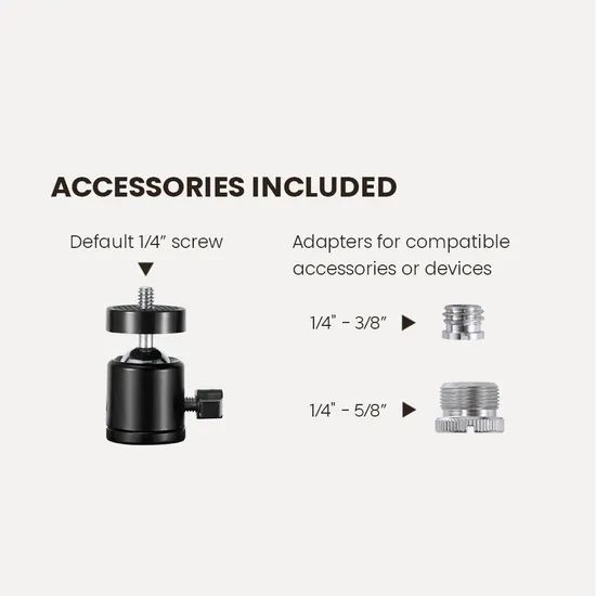 Compatible Vesa Ball Head Adaptor for Monitor Arms Accessories Light Camera - Image 3