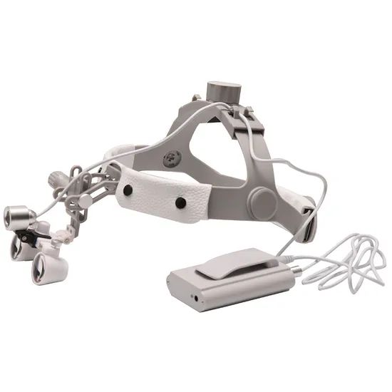 New 3.5X Binocular Magnifier with Headlight Headband Loupes Medical Headlamp Surgical Light - Image 3