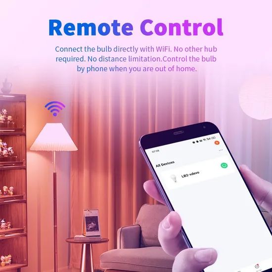 Smart LED Bulb with Mobile Control and Infinite Color Options - Image 3