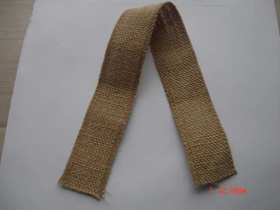 Jute Braid 200-350GSM 3-5CM Single Yarn Plain Bleached Rope Cord CQC Shenzhen - Image 1