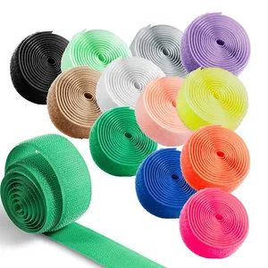Colored Nylon Nylon Male and Female Hook and Loop Fasteners Spring Na Element OL Shape Tape OEM Welcome Stock Stock Origin - Image 3