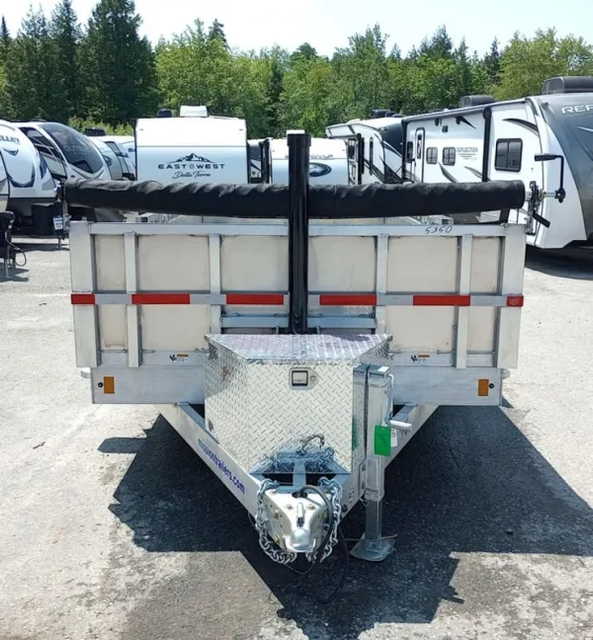 Dump trailers / 2025 Mission Trailers 7×16 14K Aluminum Hydraulic Dump w/Ramps, HD D-Rings, Barn Doors, Tarp Kit - Image 4