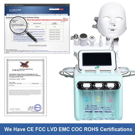 Hot Sale Salon Use Microdermabrasion Machine Oxygen Hydro Microdermabrasion Facial Machine 6 in 1 H2O2 Facial Machine - Image 6