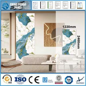 WPC Wall Decoration Panel 1220X2440mm Outdoor Use Level a Usage Indoor Design Style Modern Customized Customized Model No. PVC UV - Image 5