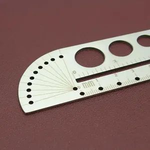 Drawing Stencils Metal Ruler Etching Environment-Friendly Material Stainless Steel Straight Ruler - Image 6