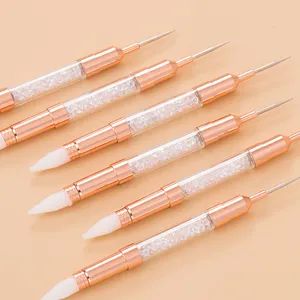Guyo Custom Double-Side Dotting Tools Logo Custom Handle Metal Hair Kolinsky HS Code 9603290090 Specification #2-#18 Origin Jiangxi. - Image 3