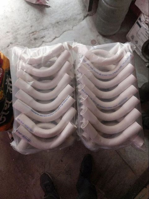 90 Degree Male PVC Electrical Pipe Bends Angle 90° Color White Material Pvc Finish White Diameter 1-inch Bend Angle 90 - Image 2