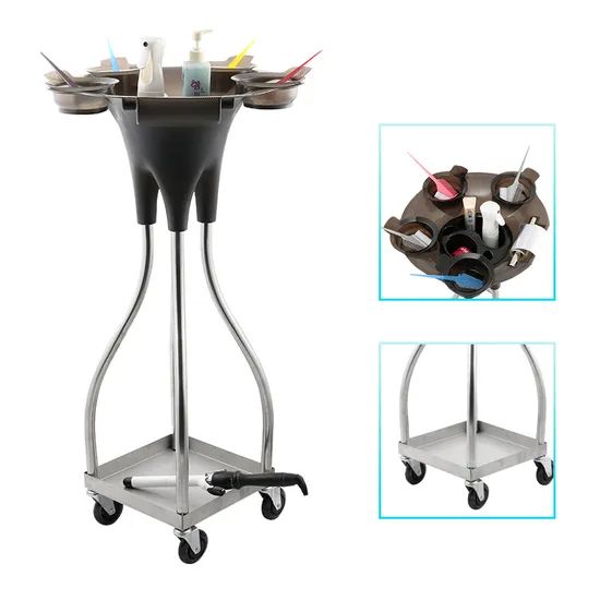 Rolling Storage Cart for Hair Coloring with Wheels - Image 5