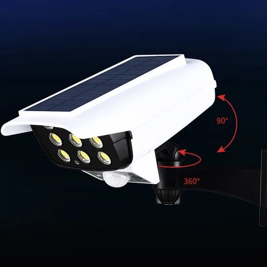 New Simulation Motion Sensor Wall Lamp Solar Surveillance Cameras LED Street Lights - Image 5