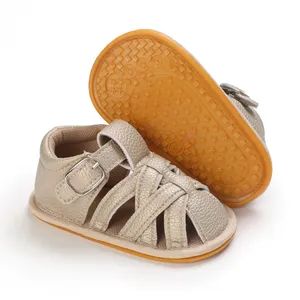 Customized High Quality Soft PU Leather Baby Boy Sandals Type Sandal Origin China Season Summer MOQ 1200 Pairs Color 6 - Image 3
