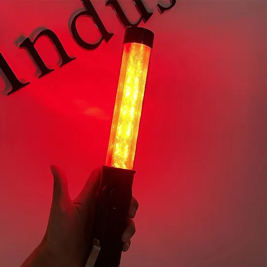 Magnetic Safety Traffic Control Torch LED Flash Light Traffic Signal Baton - Image 4