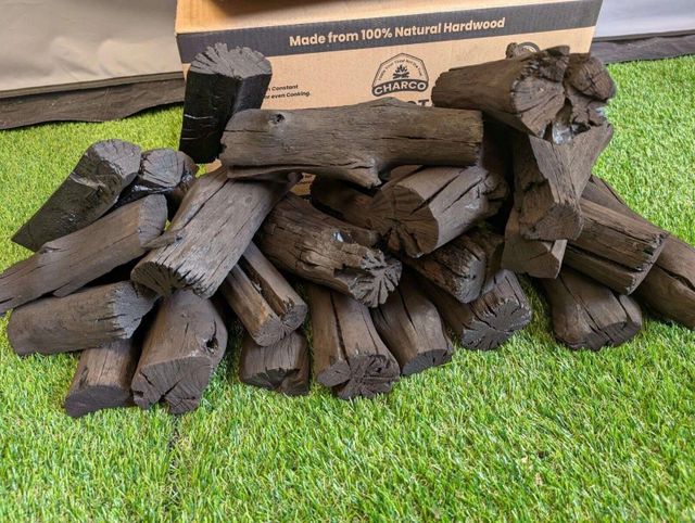 BBQ Hardwood Lump Charcoal Premium Restaurant Grade 10kg box - High Carbon - High Heat - No fillers or Chemicals XL Logs Eco-friendly sustainable - Image 4