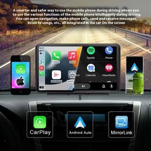 New 7 Inch Wireless Carplay Portable Car Navigator Multimedia Bluetooth MP5 Player - Image 2