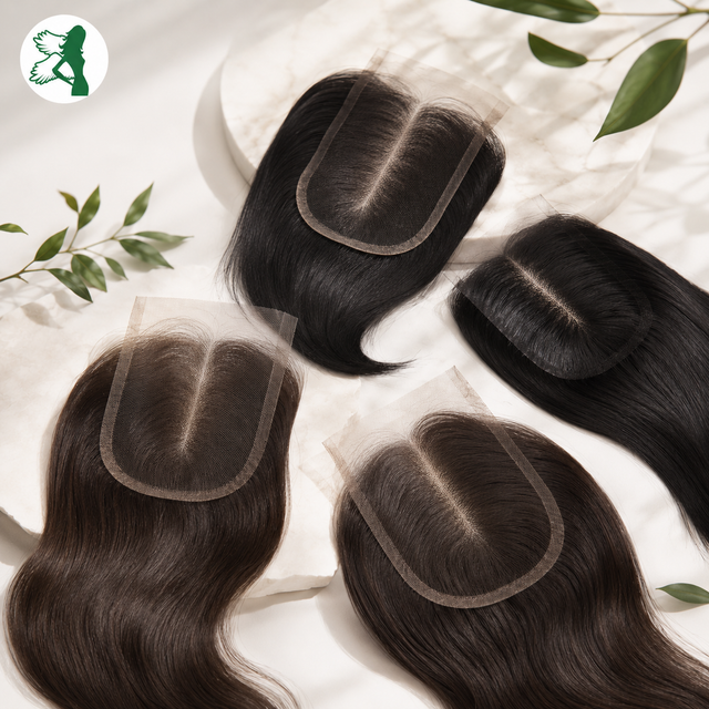 Swiss Lace closure Durability High Lace Type Swiss Lace Comfort Level Breathable Material 100% Human Hair Scalp Replication Realistic - Image 2