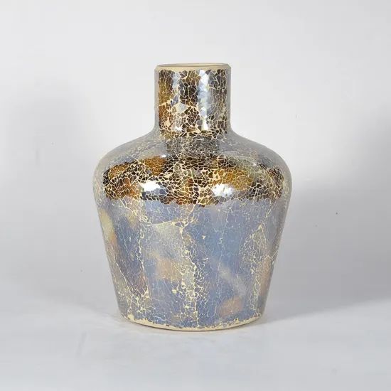 for Sale Handmade Mosaic Glass Table Vase - Image 6