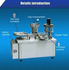 PLC Control 10ml Glass Vial Cap Sealing Machine Power 1.5kw Voltage 220V Weight 650kg Condition New Model NO. BKGL Trademark BSIT - Image 2