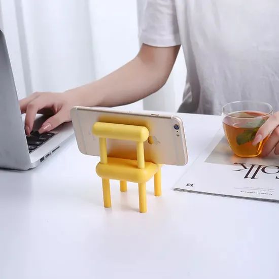 Creative Chair Design Desktop Phone Holder Adjustable Mobile Phone Holder Stand - Image 3