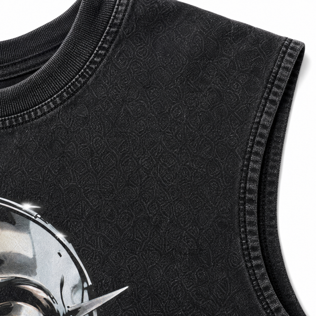 Custom Sleeveless Graphic Tank Top Manufacturer | Premium Streetwear Muscle Shirt Supplier | OEM & ODM Clothing Apparel - Image 5