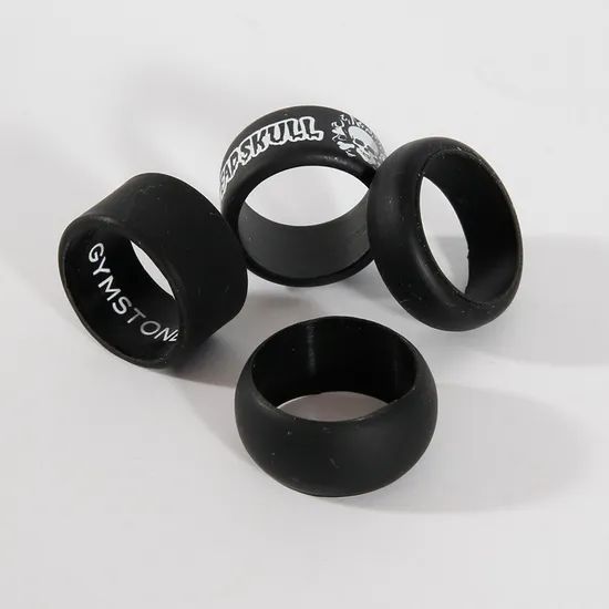 Factory Womens Silicone Rubber Rings Finger Rings with Custom Logo - Image 5