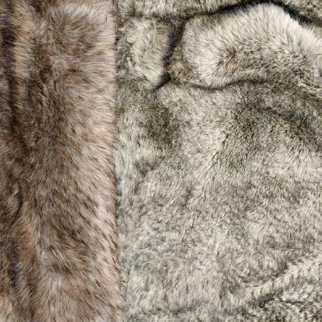 100% polyester luxurious faux fur jacquard artificial fur for fake fur coat - Image 3