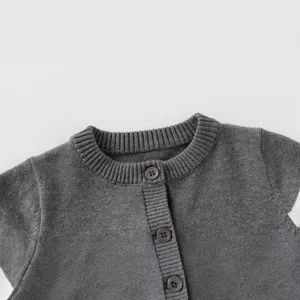New Arrival Mimixiong Knitted Newborn Colorful Striped Pattern Baby Rompers Clothes Cardigan Clothing - Image 5
