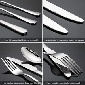 Stainless Steel Cutlery Flatware Silverware Set - Image 3