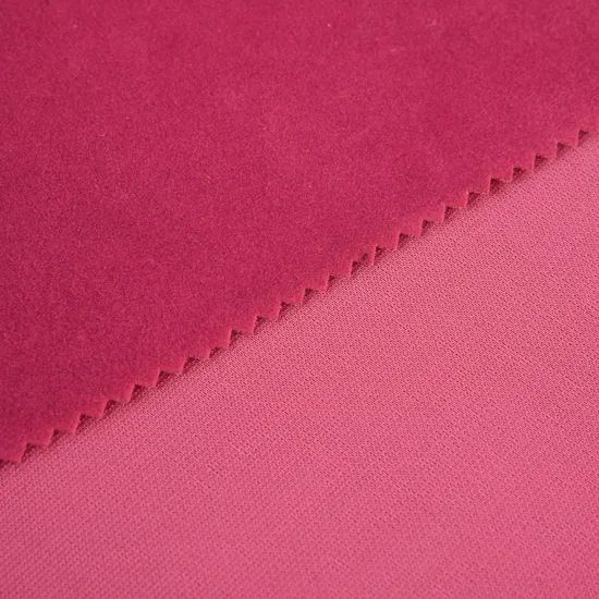 100% Polyester Tricot Flock Fabric 200-270GSM Plain GOAT Short Fiber Shoes 15D MOQ1000 - Image 2