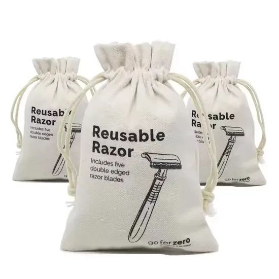 Promotional Drawstring Bags Canvas Drawstring Gift Bag Custom - Image 4