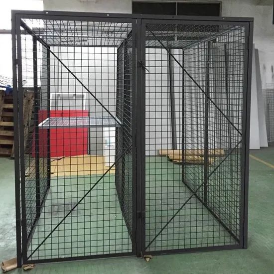 Custom Made Steel Mesh Cabinets Wire Storage Lockers for Garage Warehouse - Image 1