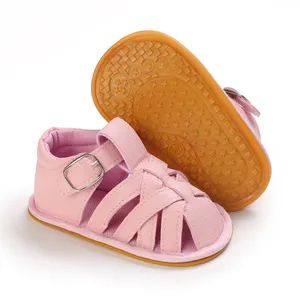 Customized High Quality Soft PU Leather Baby Boy Sandals Type Sandal Origin China Season Summer MOQ 1200 Pairs Color 6 - Image 2