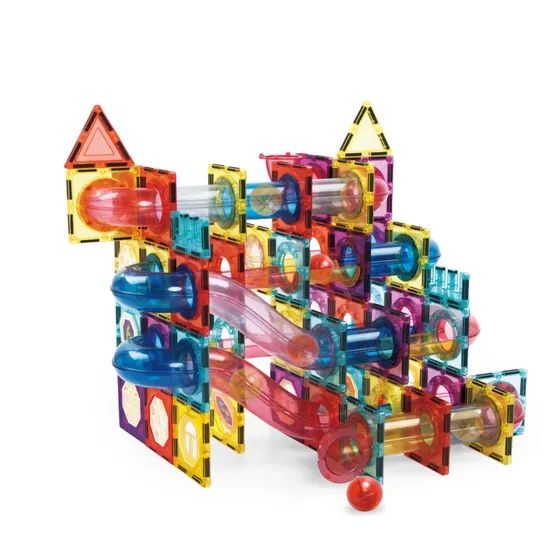 Marble Run Kids Toy Set Magnetic Maze Balls Race Track Block Building Bricks Construction Puzzle Game - Image 2