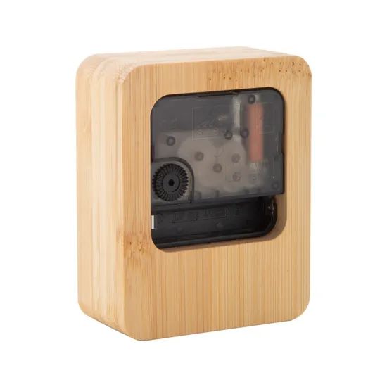 Unique Solid Wood Mini Desk Clocks Trademark Ebei HS Code 4421909090 Model NO. EB-A1205 Color Natural Color Origin Fujian China - Image 4