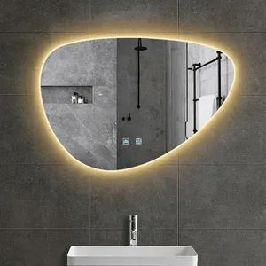 Wall Mounted Bathroom Cabinet with LED Mirror - Storage Organizer for Toiletries - Image 1