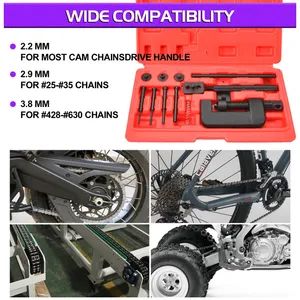 13PCS Cam Drive Chain Rivet Cutter Riveter Tool Kit Riveting Breaker for Bike Motorcycle - Image 3