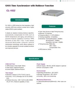 Gnss Time Synchronizer for Telecom & Power Systems Origin China Warranty 1 Year Model NO. CL-1022 Trademark CoreLogic Transport Package - Image 3