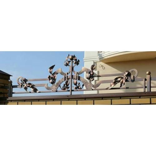 Wrought Iron Compound Wall Railing Sturdiness Sturdine Lifespan Longer Life Design Quality Well Designed Weather Resistance Water - Image 1