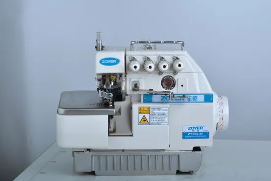 Zhejiang Zoyer 4-Thread Garment Overlock Sewing Machine Color CE Power 550W Condition New Drive Foot Step Trademark - Image 5