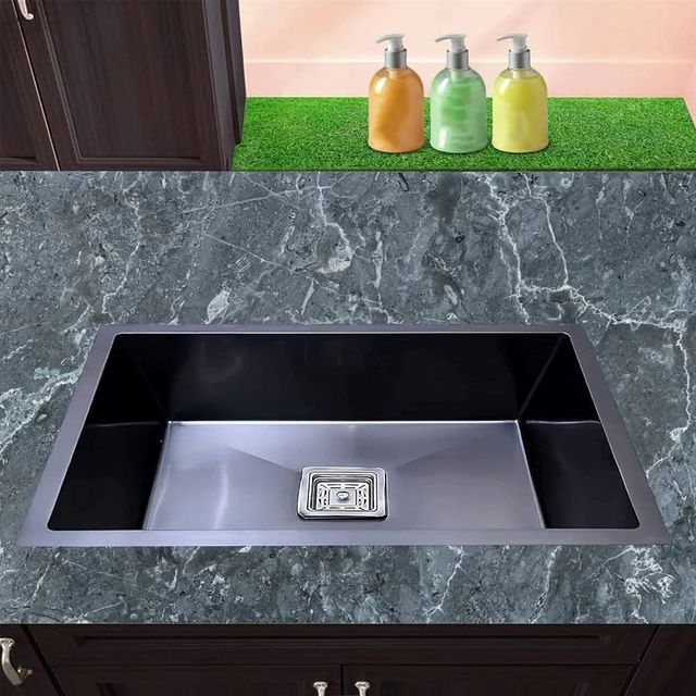 Stainless Steel Kitchen Sinks Appearance Sleek Stain Resistance High Maintenance Ease Easy Surface Hygiene Hygienic Material Stainless - Image 3