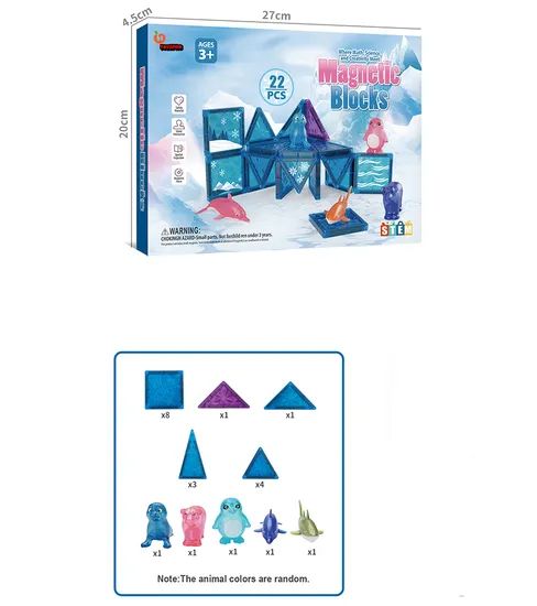 3D Magnet Puzzles Stacking Blocks for Boys Girls Material PP Package Set Origin China Trademark No Model NO. J058 HS Code - Image 5
