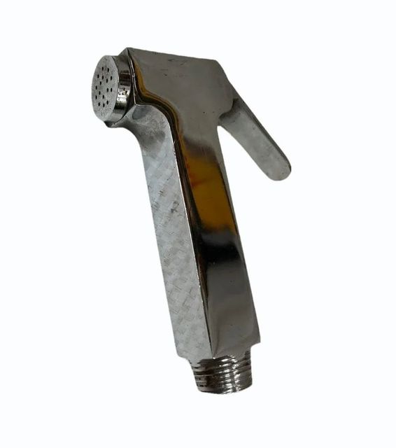 Brass Square Health Faucet Gun Color Silver Diameter 15mm Material Brass Finish Polished Pipe Length 1.5 Meter Mounting Type Wall - Image 3