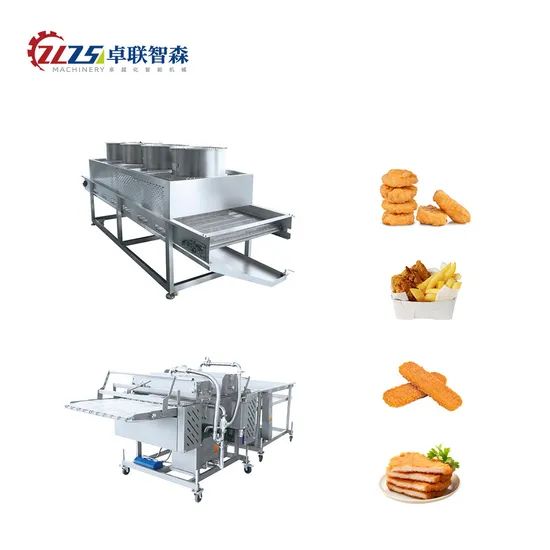 Fully Automatic Burger Patty Making Line Chicken Nuggets Breading Machine Meat Patty Production Line - Image 1