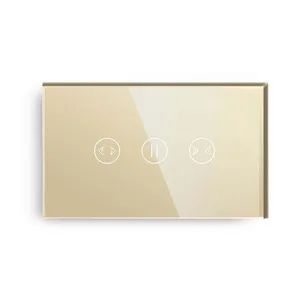 Smart WiFi Touch Curtain Switch with Crystal Glass Panel - Image 3