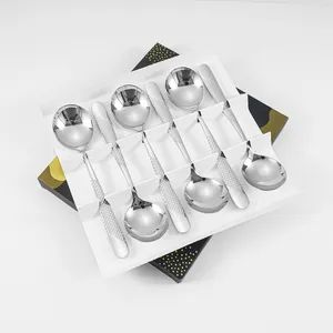Star Diamond Round Spoon Made of 304 Stainless Steel Sample Free MOQ 100 Set Origin China Color Multicolor Trademark chuanxin - Image 5