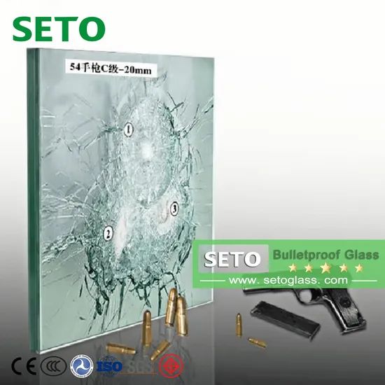 Third-Party Tested High-Transparency Custom Laminated Bulletproof Glass Multi-Layer Composite Safety Glass for Bank Jewelry Counters Partition Door Window - Image 1