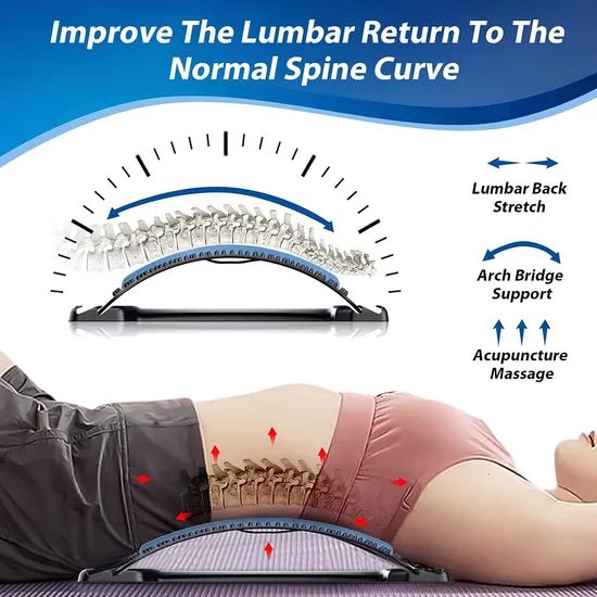 Premium Pilates Accessories 3-Setting Adjustable Back and Neck Stretcher for Pain Relief - Image 5