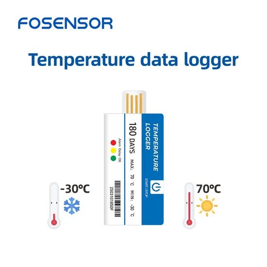 High Quality Fridge Single Use USB Data Loggers Refrigerator Temperature Data Logger - Image 1