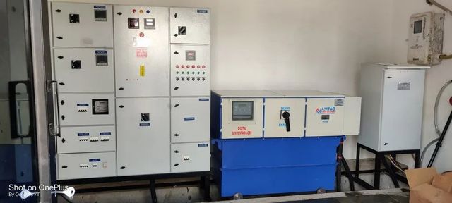 150 Kva Three Phase Oil Cooled Stabilizer Brand AMTAC Current Type AC Phase Three Phase Response Time 10 ms Frequency 47 - 60 - Image 4