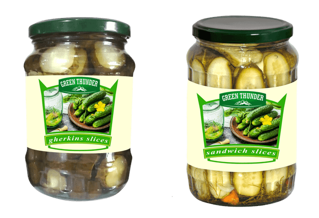 Pickled cucumbers in a glass jar Place of Origin - Image 2