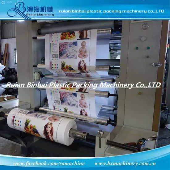 High Speed Chamber Doctor Blade PE Film Printing Machine Type Flexo Lpi ...